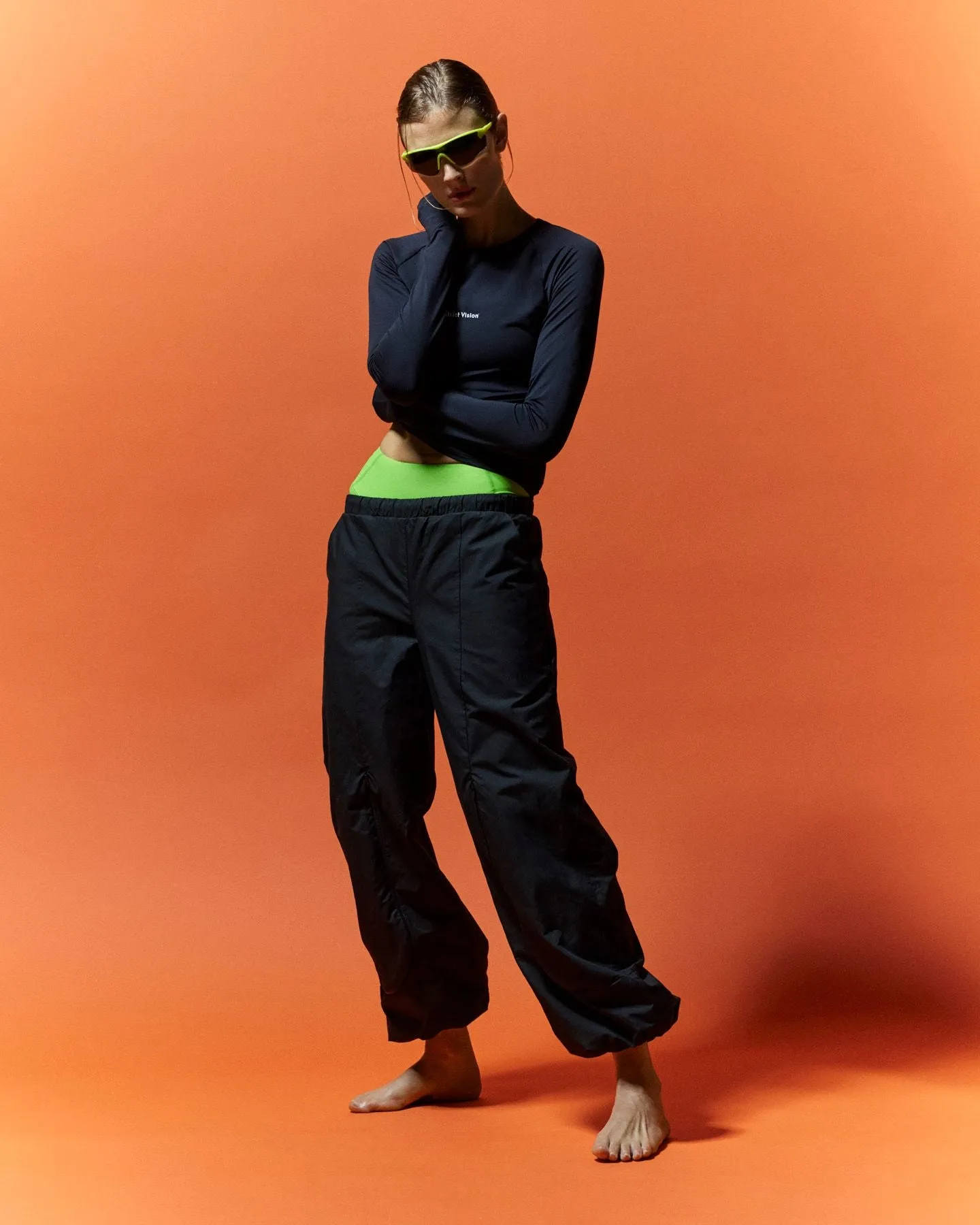 Lightweight Long Sleeve Fitted Tee, Black sold by District Vision product image thumbnail 5