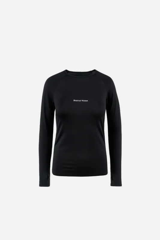 Lightweight Long Sleeve Fitted Tee, Black made by District Vision