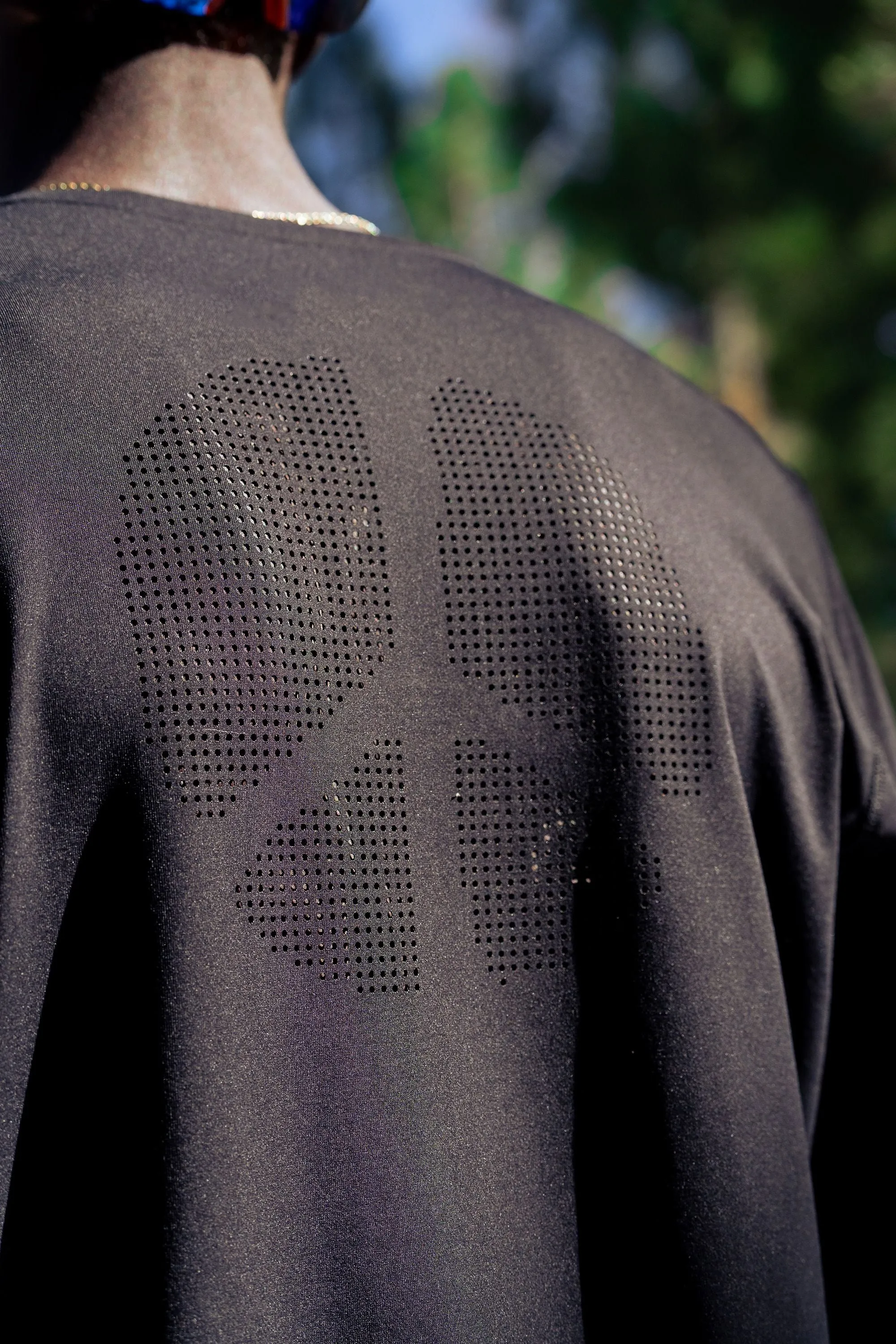 Ultralight Aloe Long Sleeve Tee, Black Wordmark sold by District Vision product image thumbnail 3