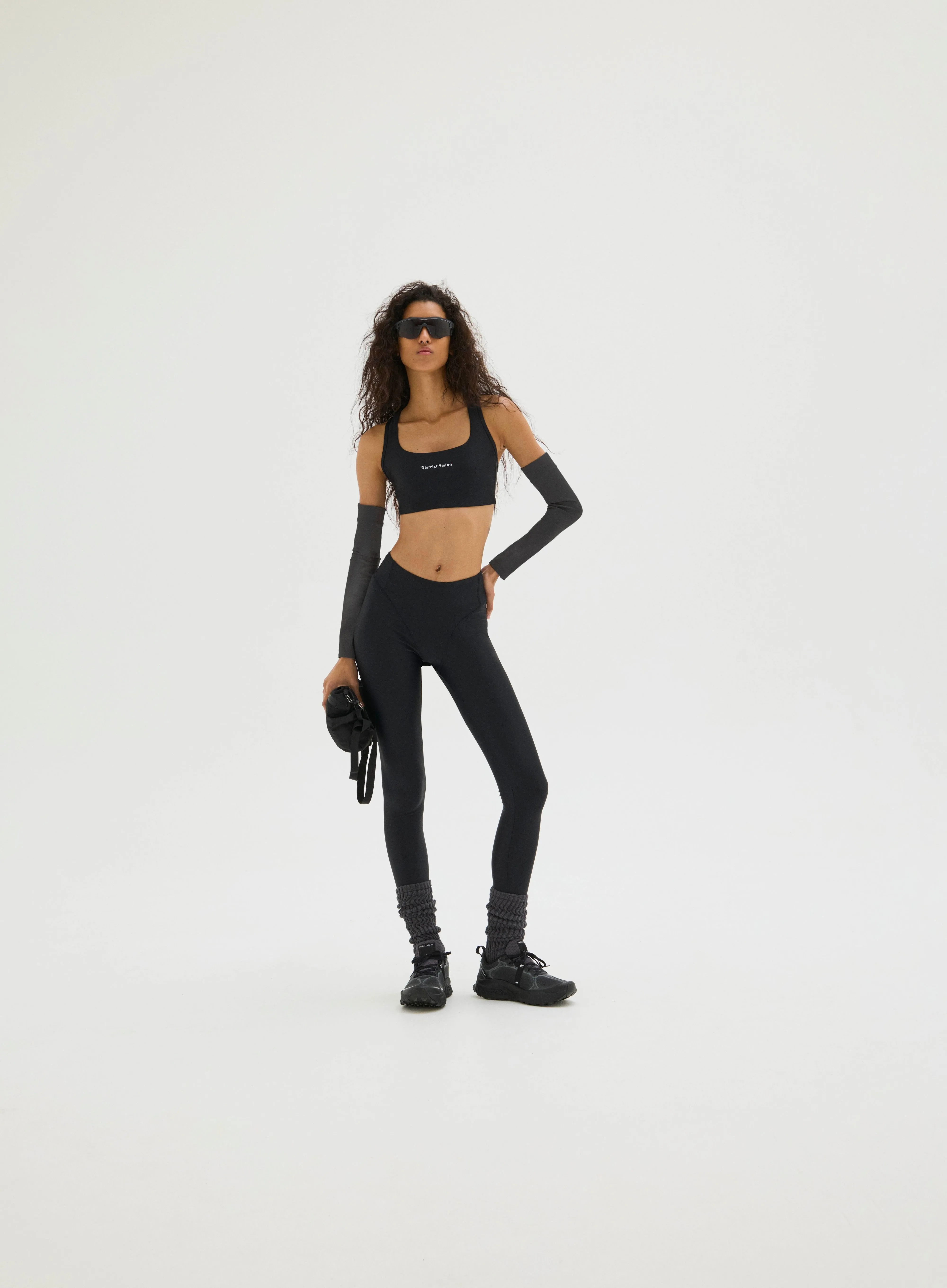 Twin Layer Medium Support Bra, Black sold by District Vision product image thumbnail 3