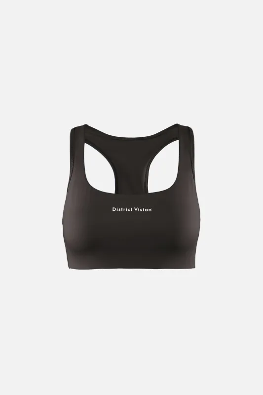 Twin Layer Medium Support Bra, Slate Brown made by District Vision