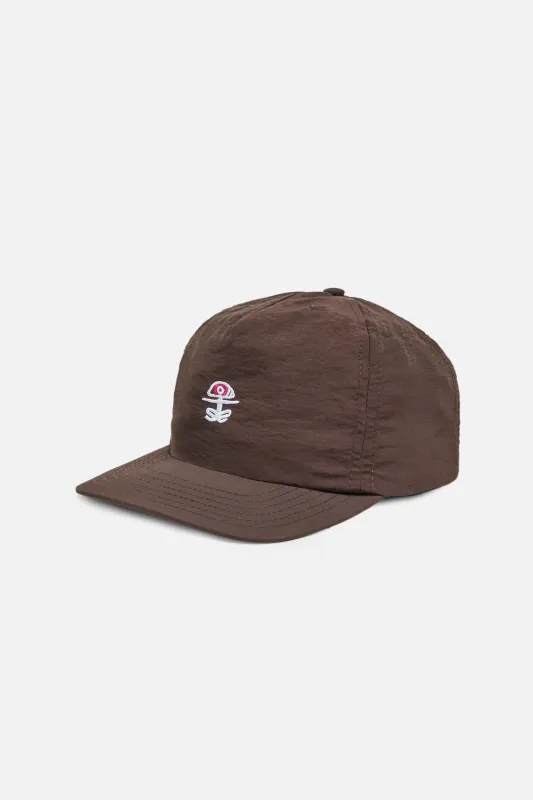 5 Panel Nylon Hat, Chakra Brown made by District Vision