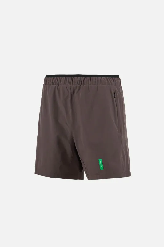 7" Training Shorts, Dark Taupe made by District Vision