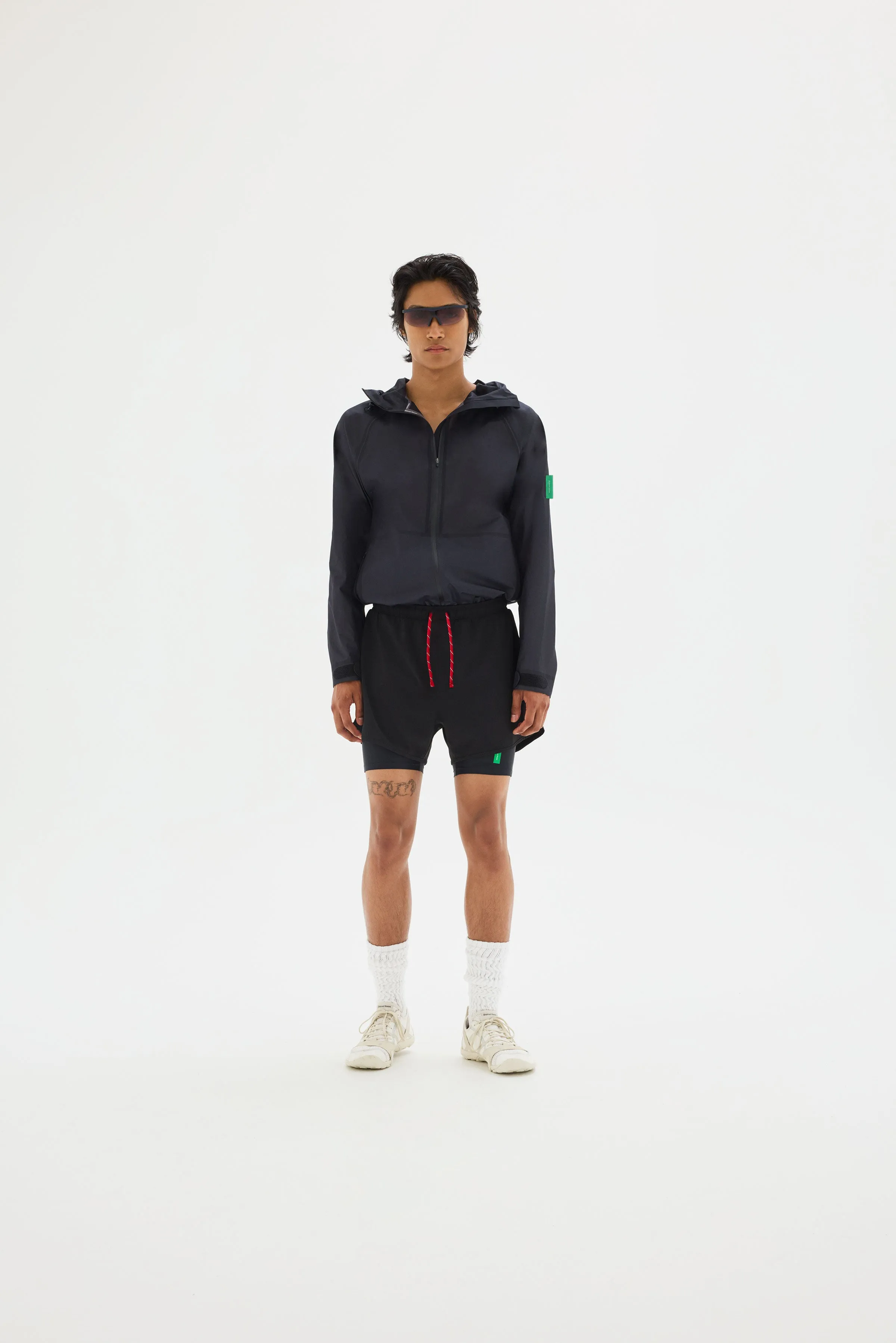 Layered Training Shorts, Black/Black sold by District Vision product image thumbnail 3