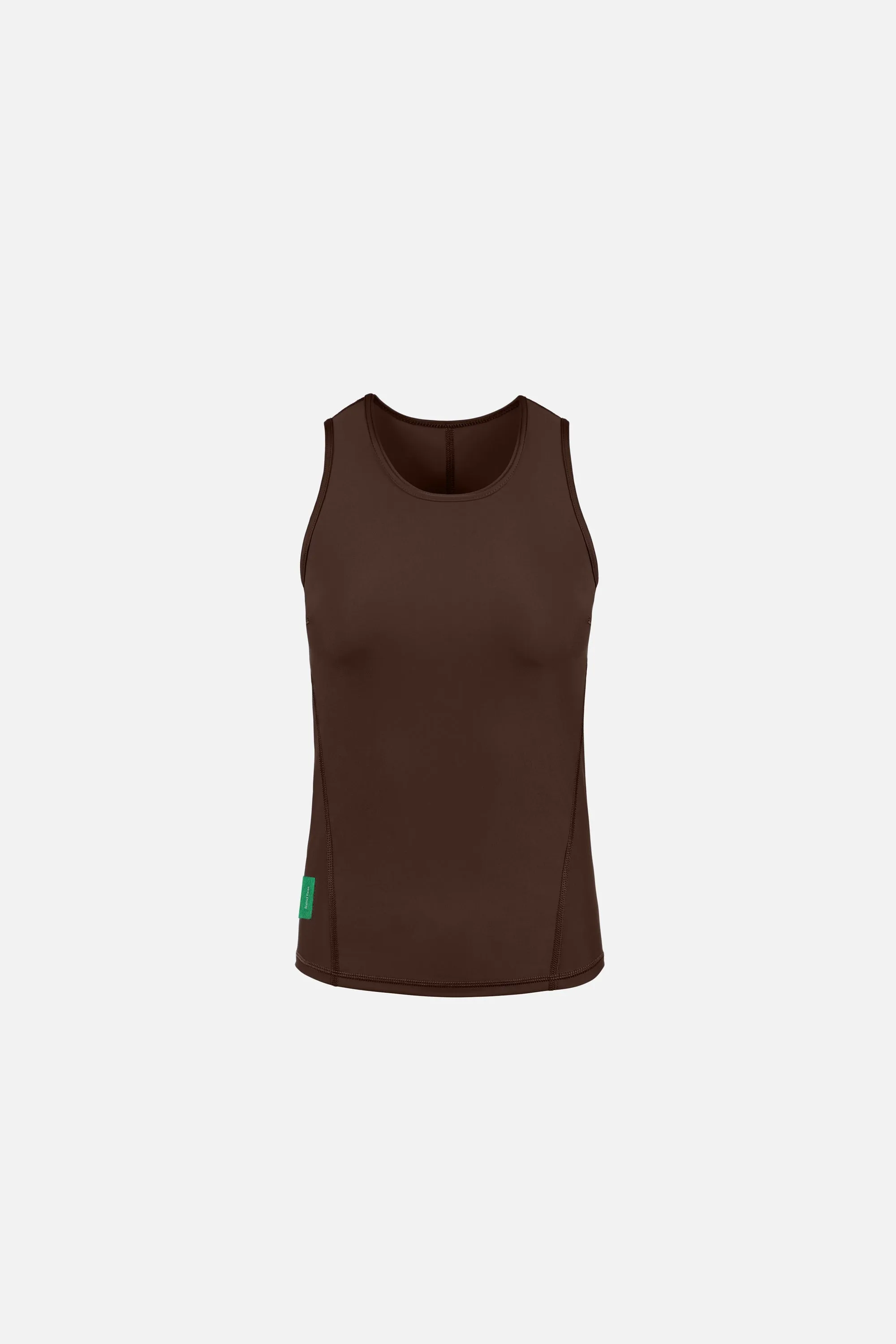 Fitted Training Tank Top, Umber sold by District Vision