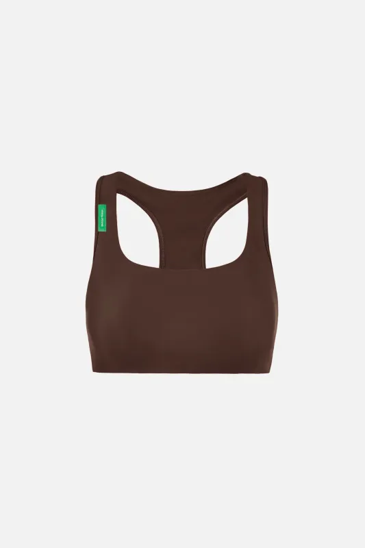 Medium Support Racer-Back Bra, Umber made by District Vision