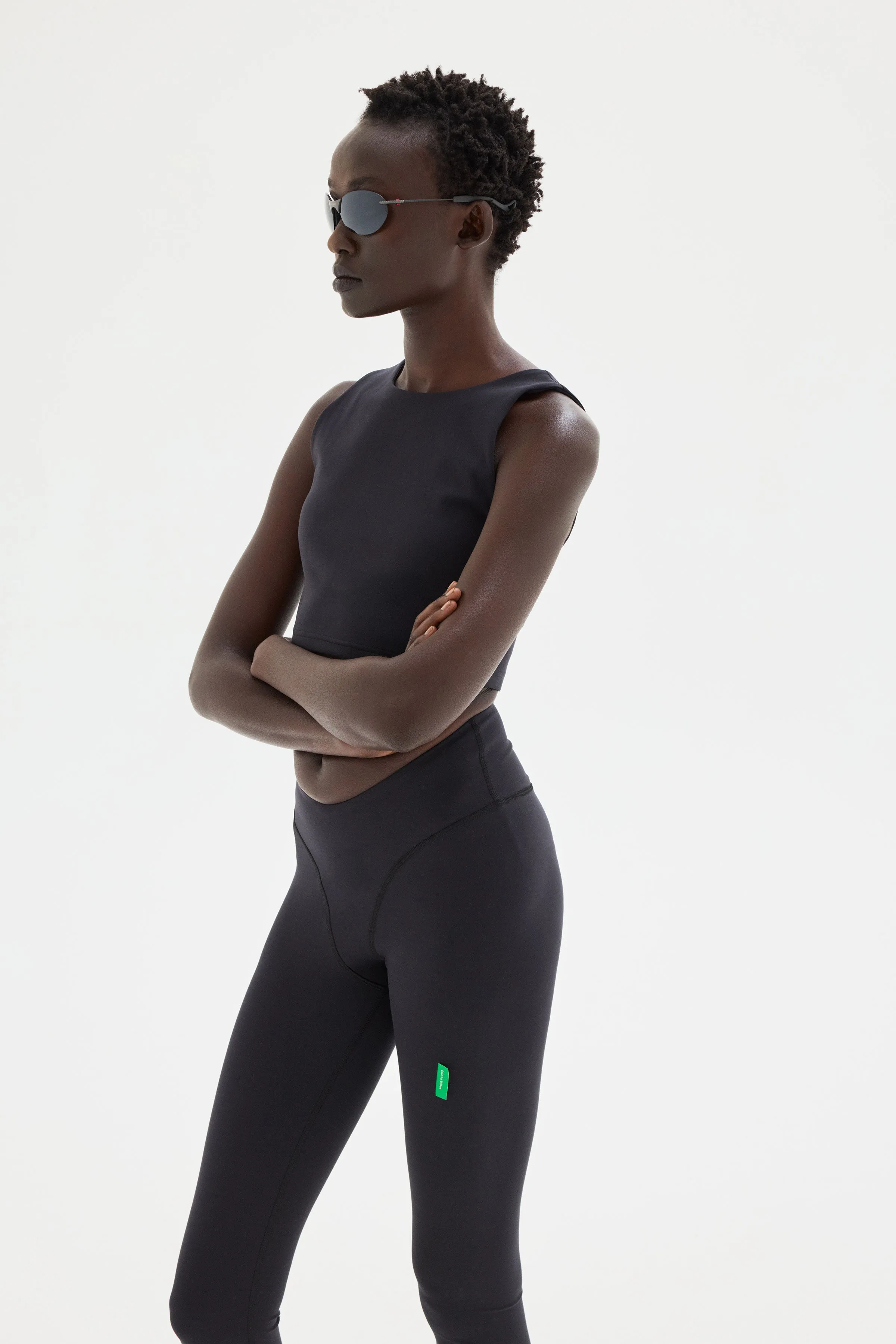 High Neck Interlock Bra, Black sold by District Vision product image thumbnail 3