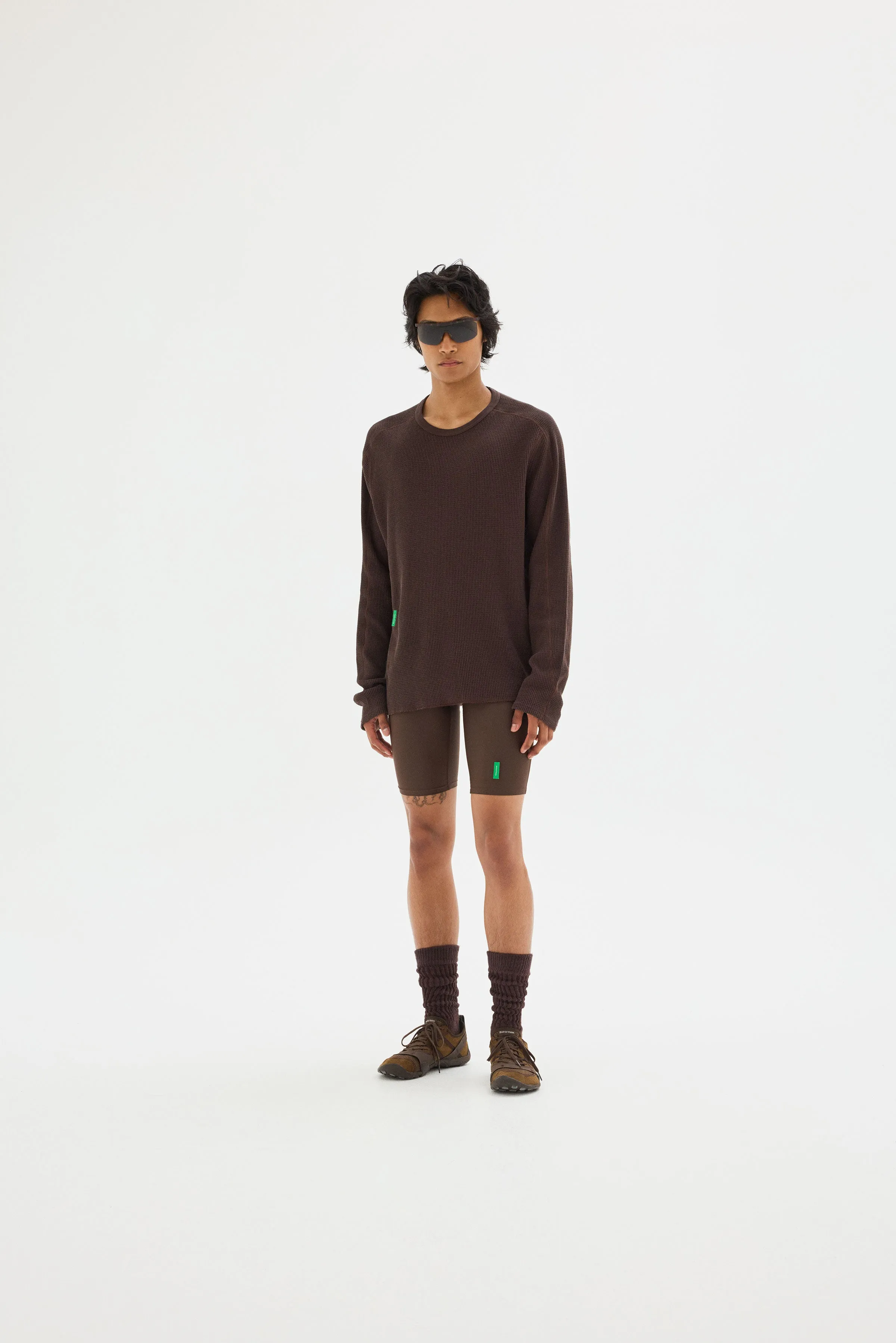 Long Sleeve Waffle Tee, Umber sold by District Vision product image thumbnail 3