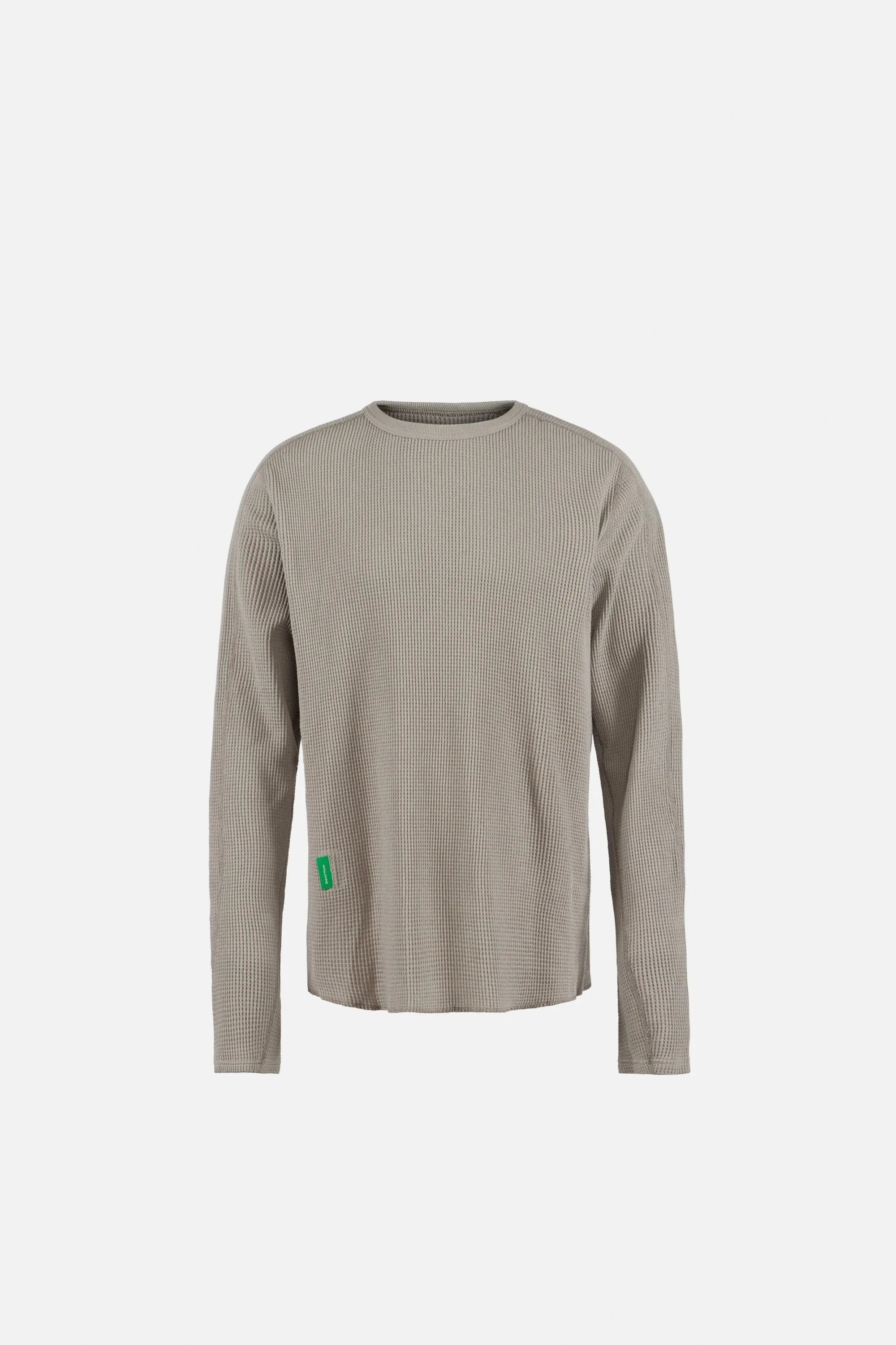 Long Sleeve Waffle Tee, Stone Grey sold by District Vision