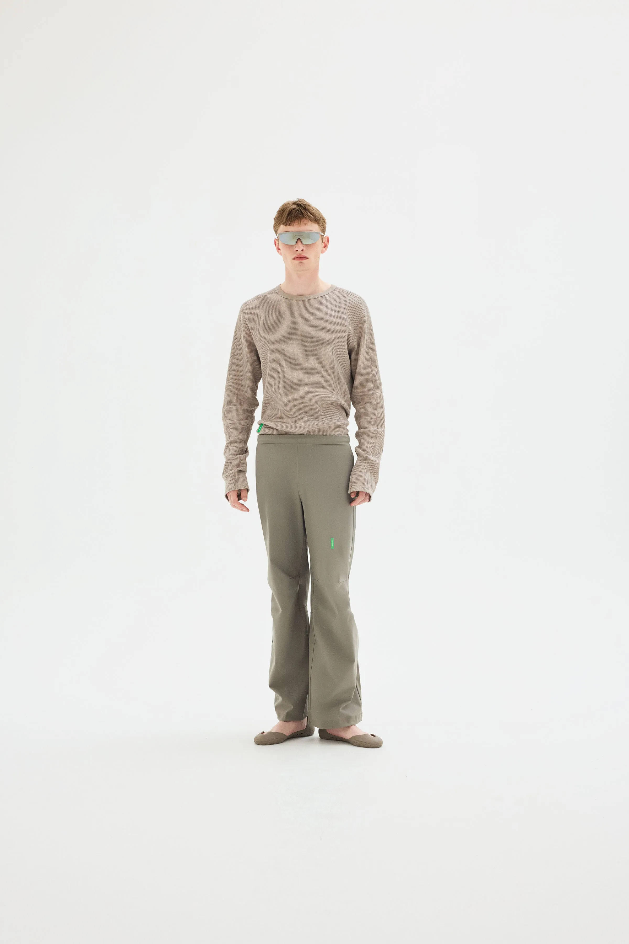 Long Sleeve Waffle Tee, Stone Grey sold by District Vision product image thumbnail 3