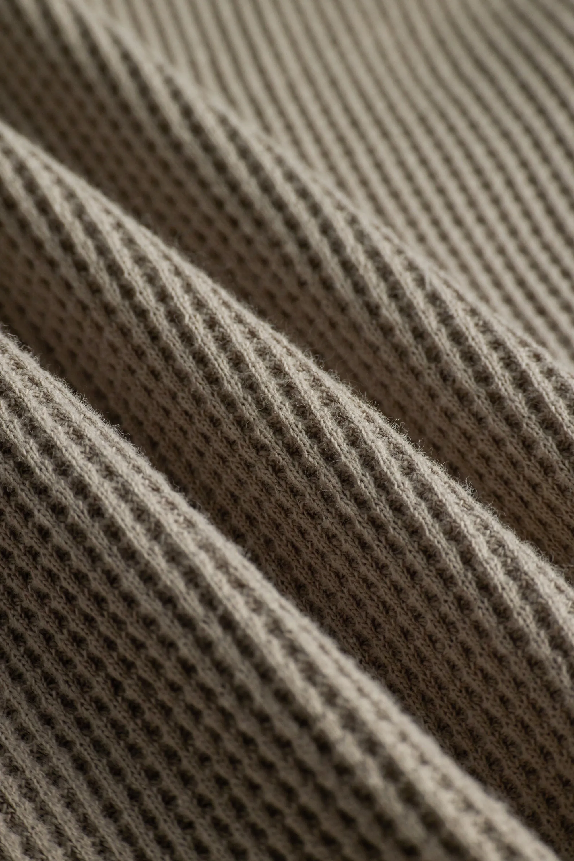 Long Sleeve Waffle Tee, Stone Grey sold by District Vision product image thumbnail 4