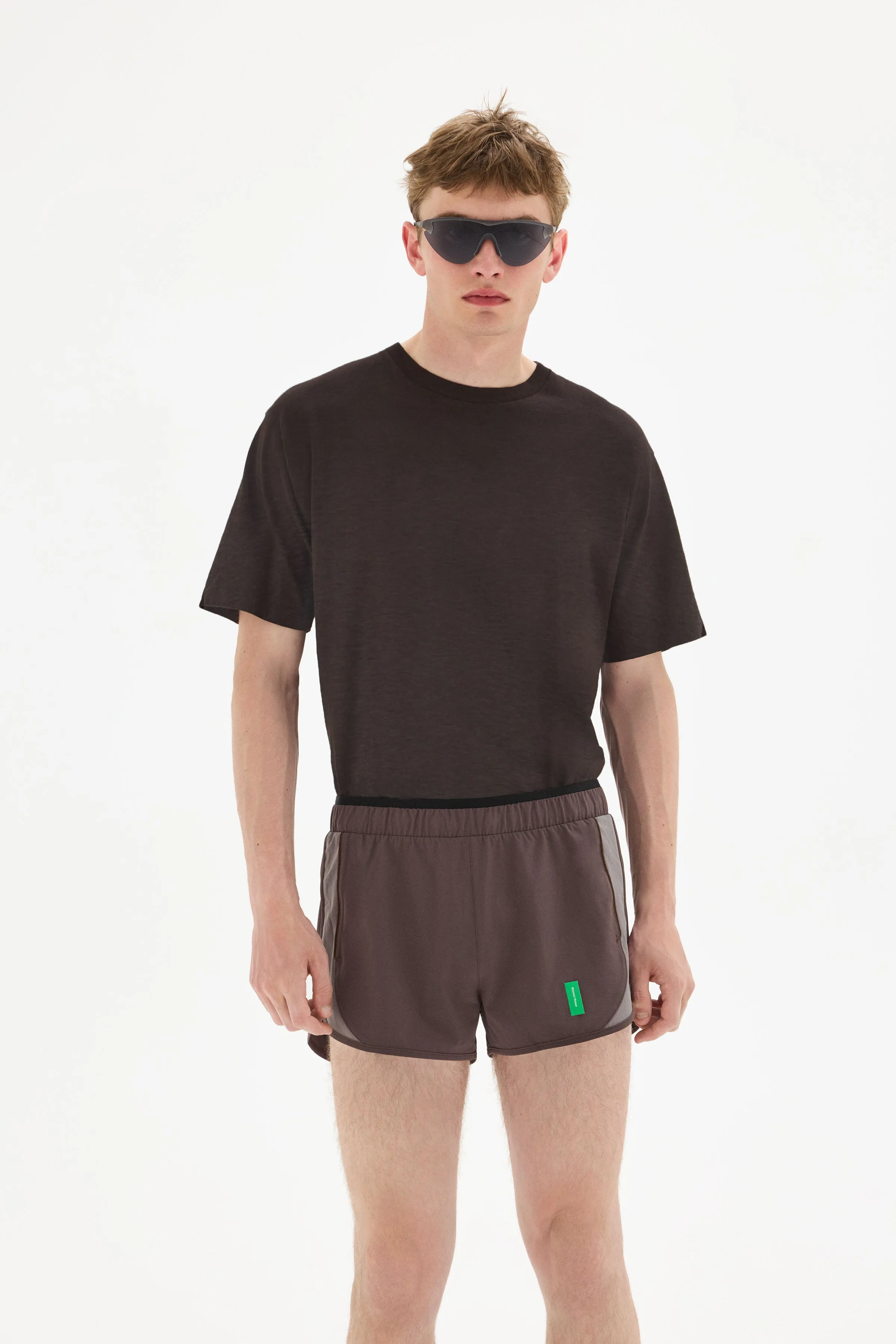 Dolman Short Sleeve Tee, Deep Brown sold by District Vision product image thumbnail 3