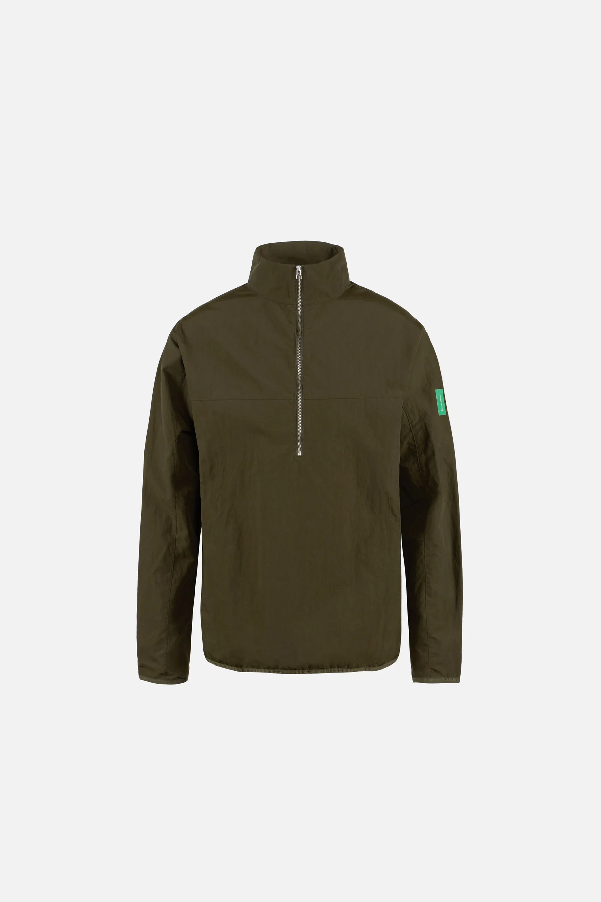Half-Zip Nylon Windbreaker, Moss sold by District Vision