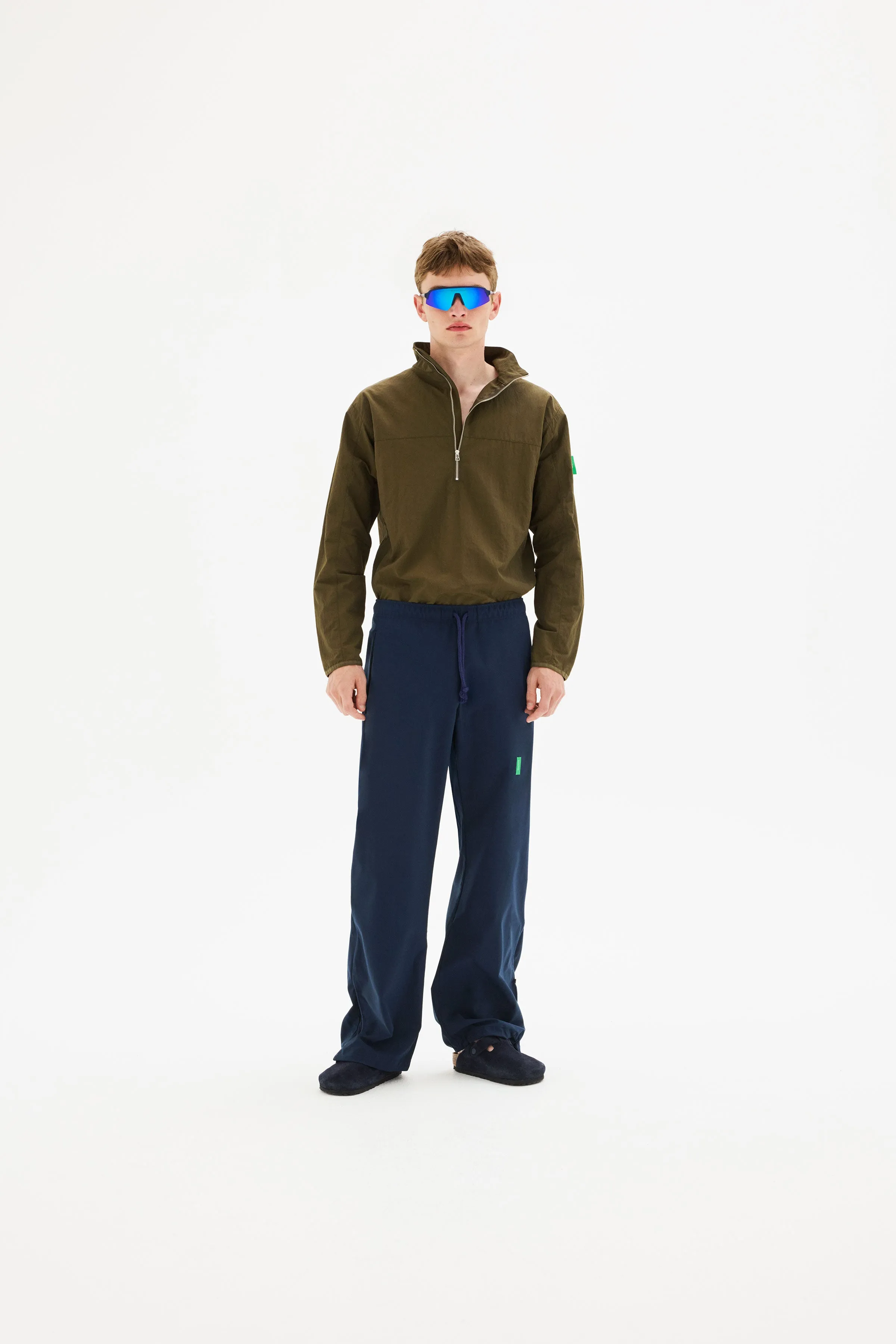 Half-Zip Nylon Windbreaker, Moss sold by District Vision product image thumbnail 3