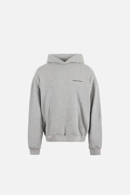 California Cotton Hoodie, Runners Heather Grey made by District Vision