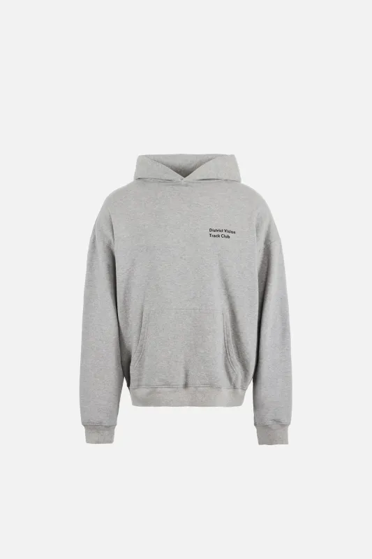 California Cotton Hoodie, Track Club Heather Grey made by District Vision