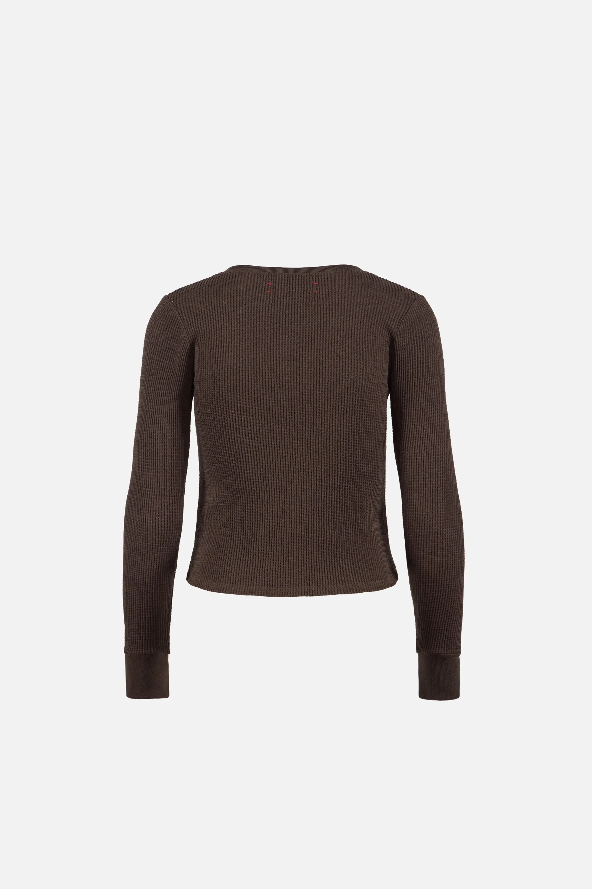 Fitted Long Sleeve Waffle T-Shirt, Umber sold by District Vision product image thumbnail 2