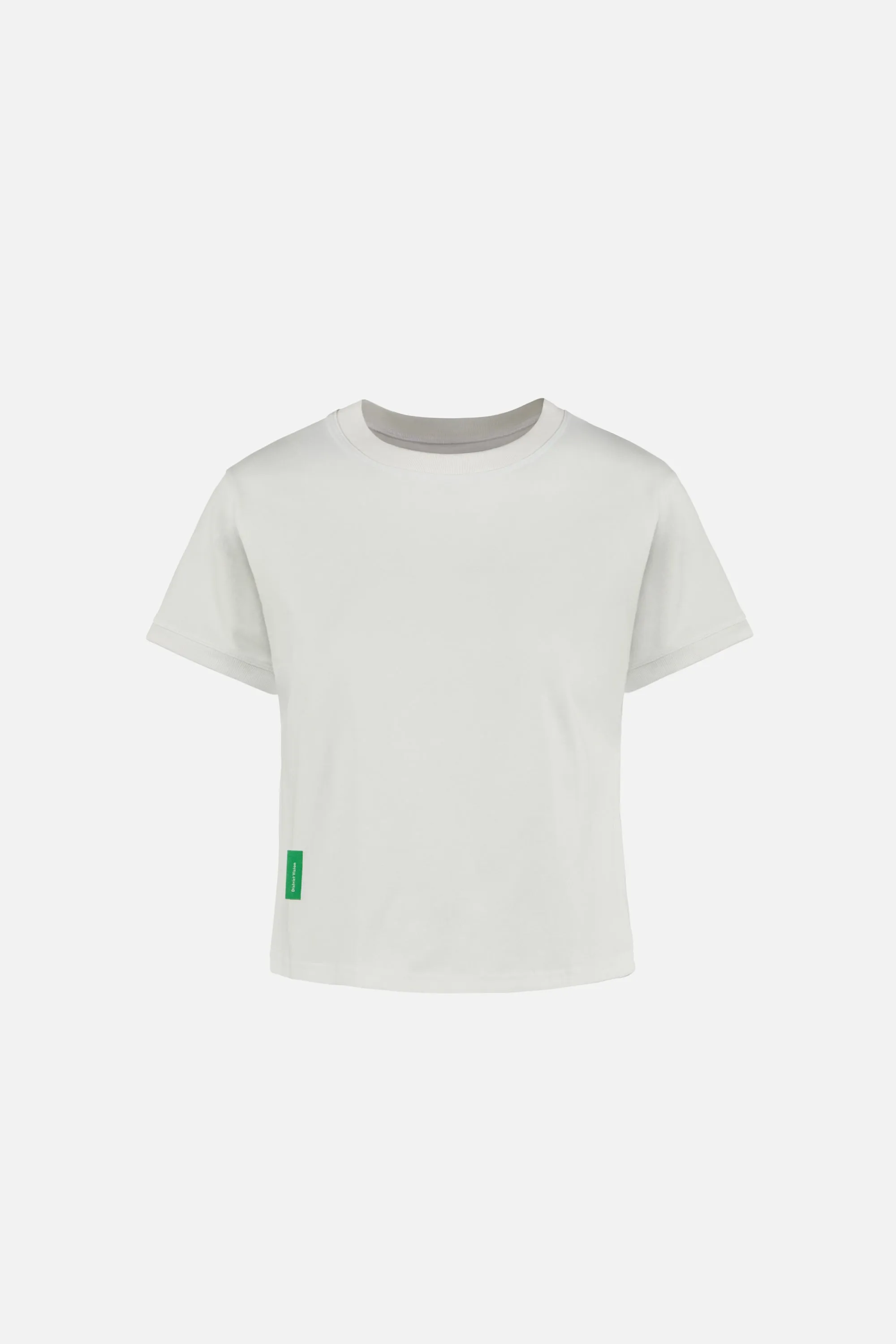 Fitted Cropped T-Shirt, Off White sold by District Vision