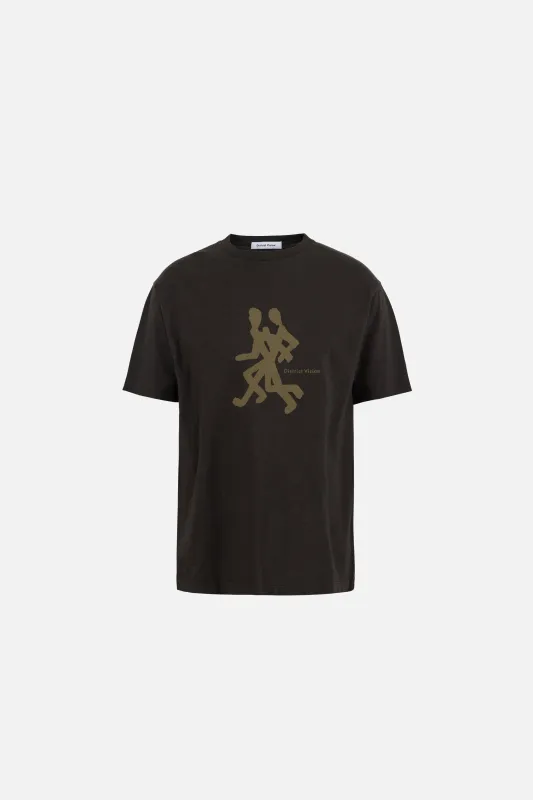 California Cotton Tee, Runners Deep Brown made by District Vision