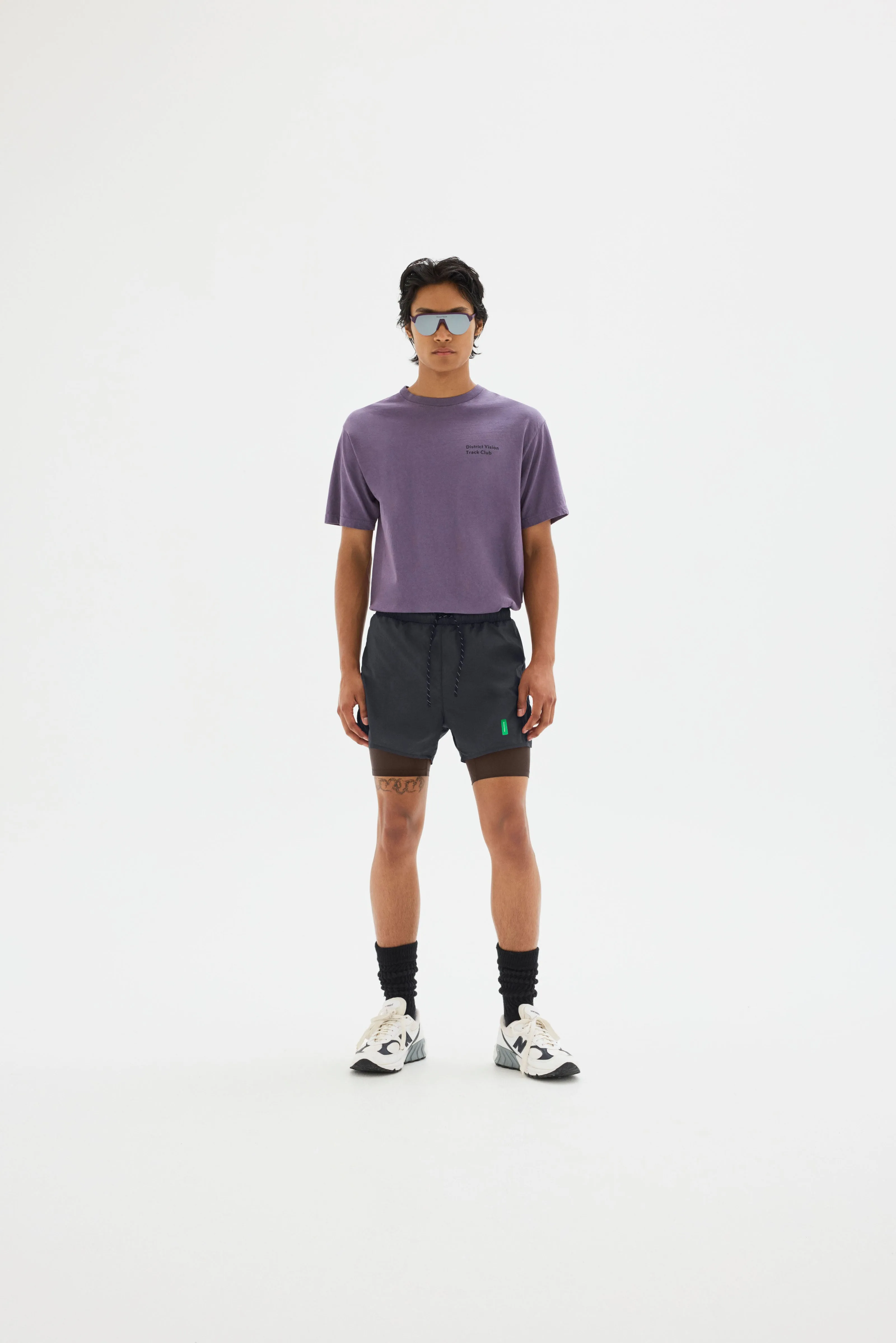 California Cotton Tee, Track Club Vintage Plum sold by District Vision product image thumbnail 3