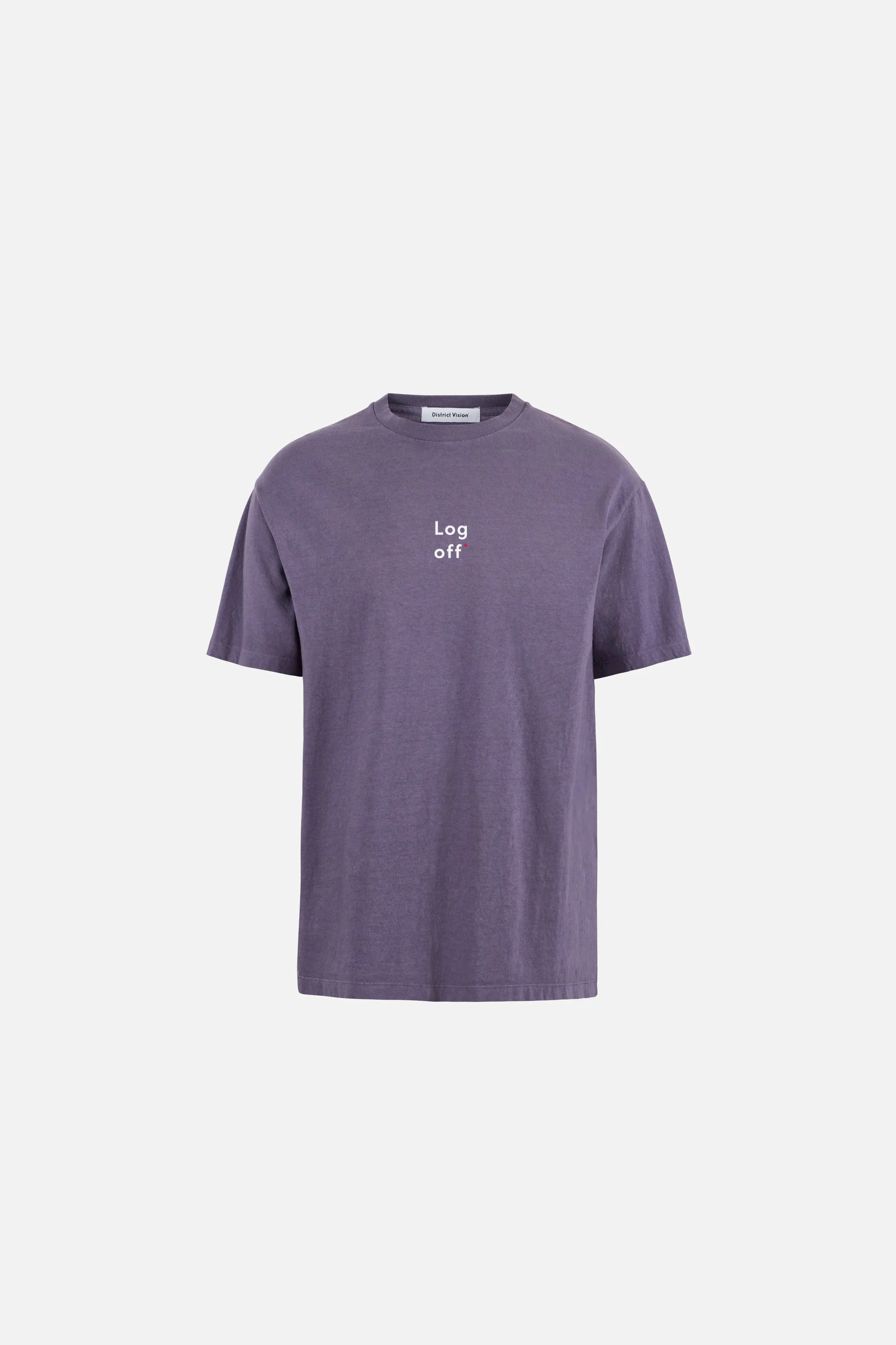 California Cotton Tee, Log Off Vintage Plum sold by District Vision