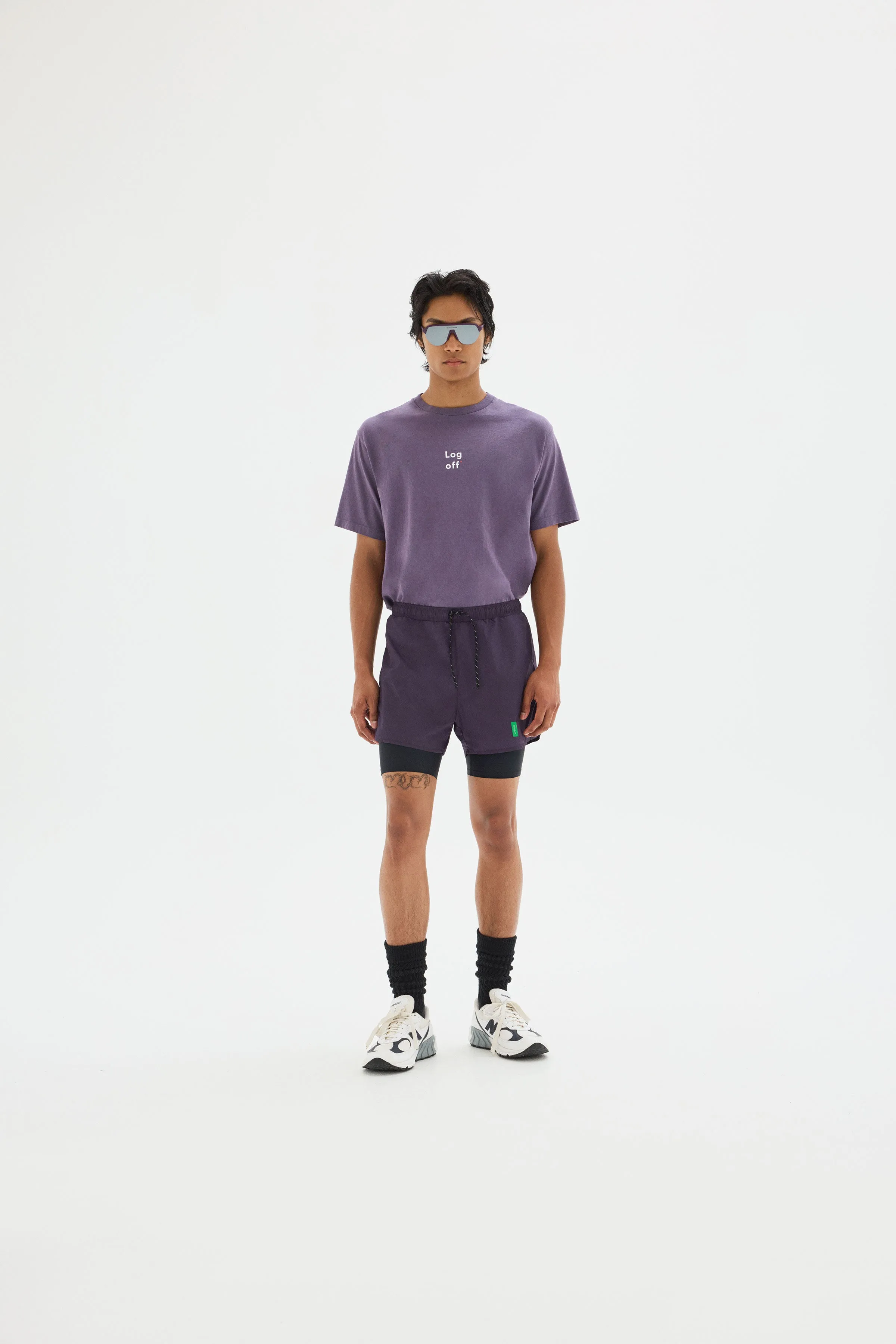 California Cotton Tee, Log Off Vintage Plum sold by District Vision product image thumbnail 3
