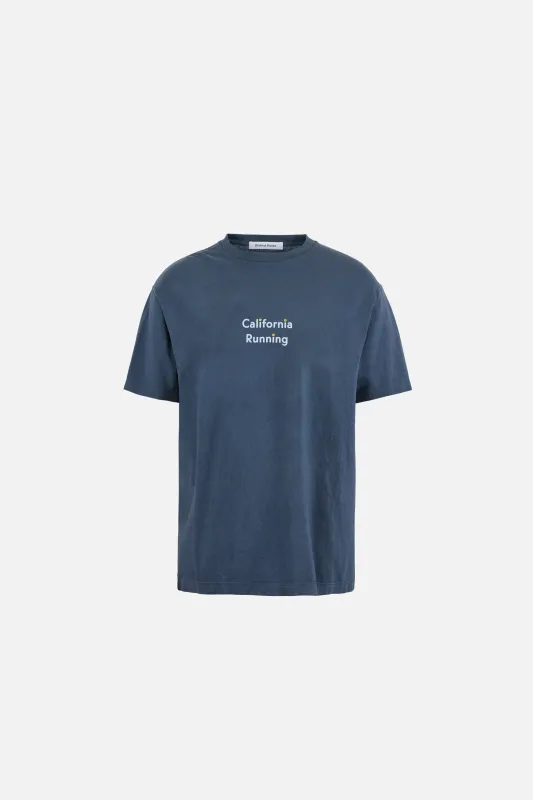 California Cotton Tee, Wave Runner Warm Blue made by District Vision