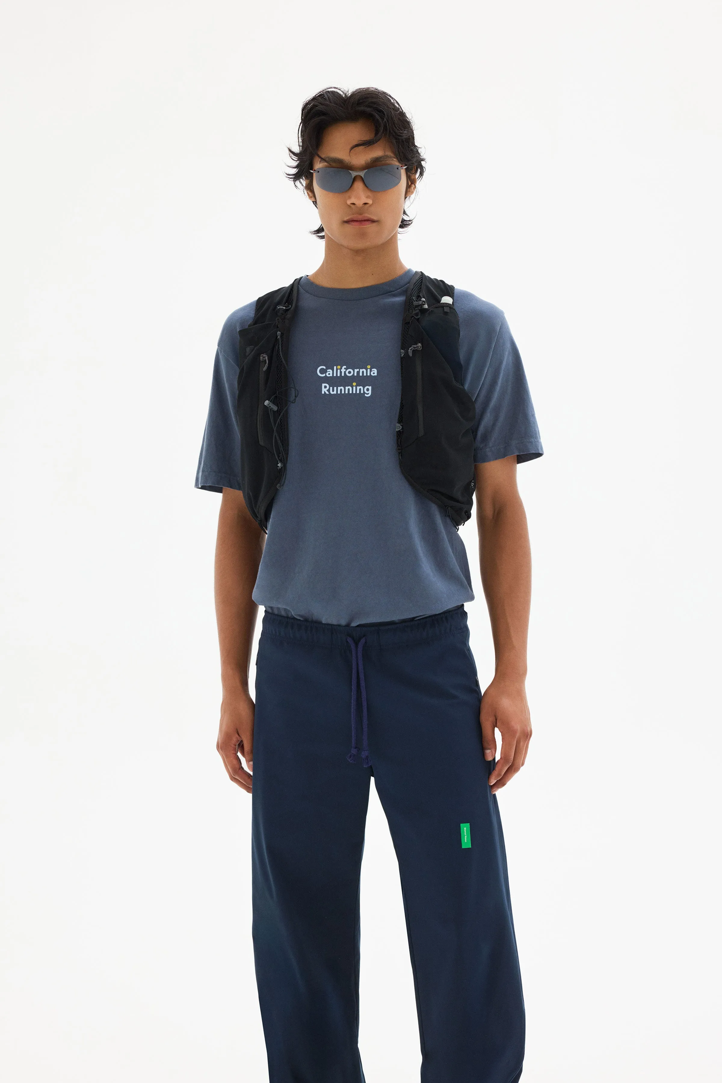 California Cotton Tee, Wave Runner Warm Blue sold by District Vision product image thumbnail 3