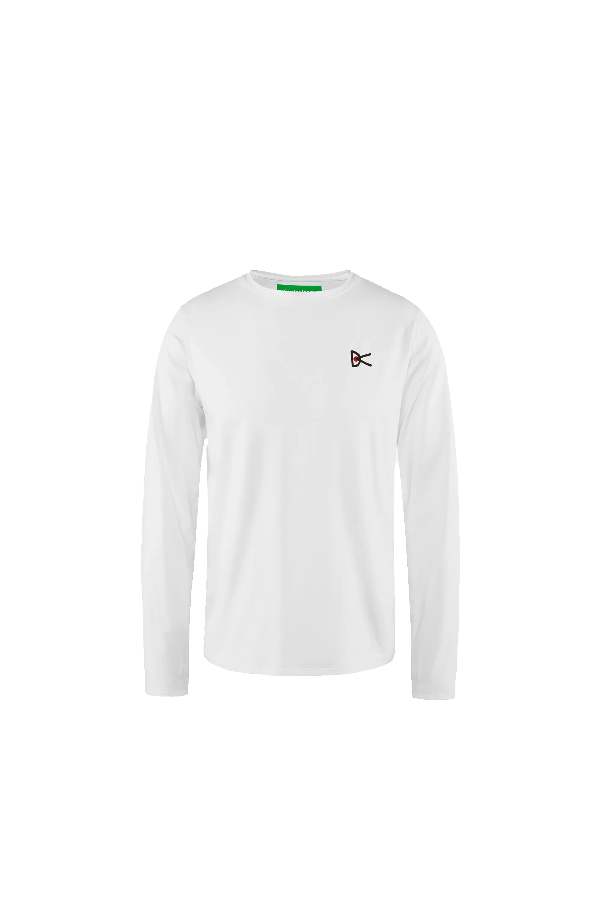 Lightweight Long Sleeve Tee, White sold by District Vision