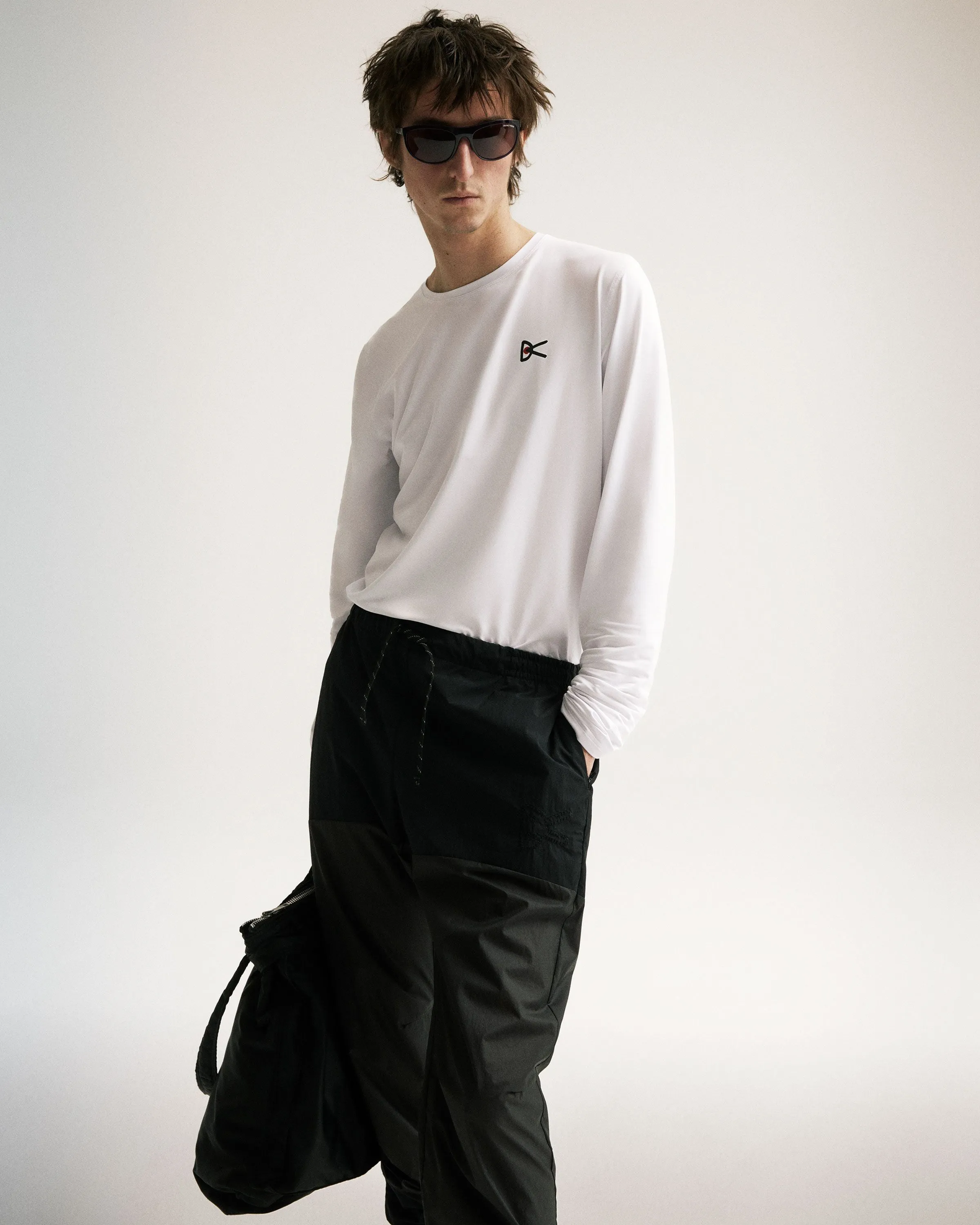 Lightweight Long Sleeve Tee, White sold by District Vision product image thumbnail 3