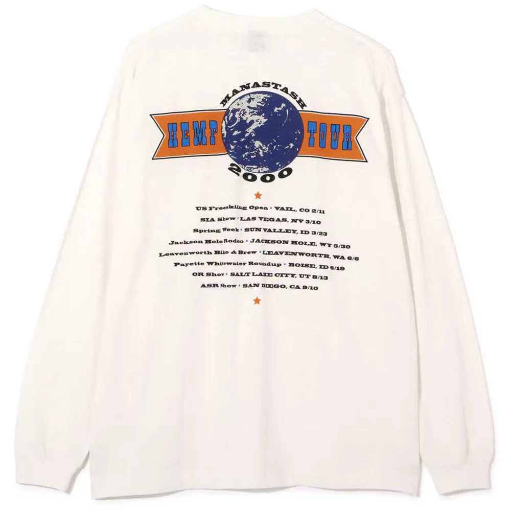 Hemp Long Sleeve Tee Hemp Tour 2000 'White' sold by Manastash product image thumbnail 2