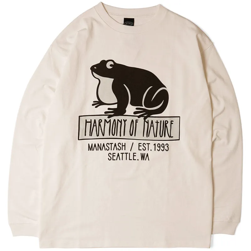 Citee Long Sleeve Tee Hon 'White' made by Manastash