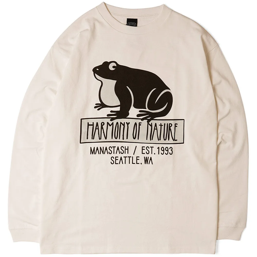 Citee Long Sleeve Tee Hon 'White' sold by Manastash