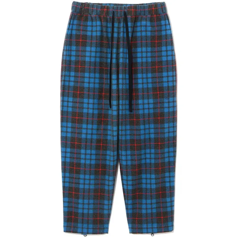 Zip Flannel Pant 'Blue' made by Manastash