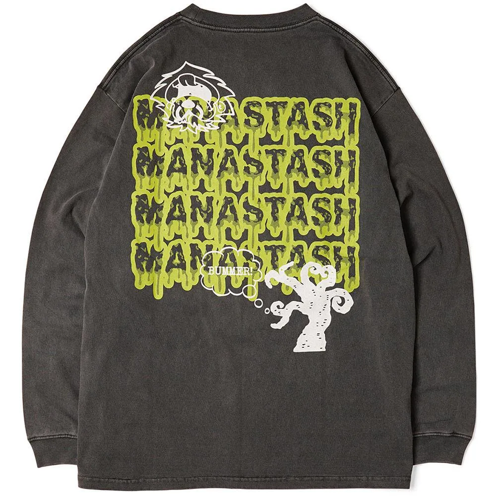 Pumice Long Sleeve Tee Mushroom 'Black' sold by Manastash product image thumbnail 2