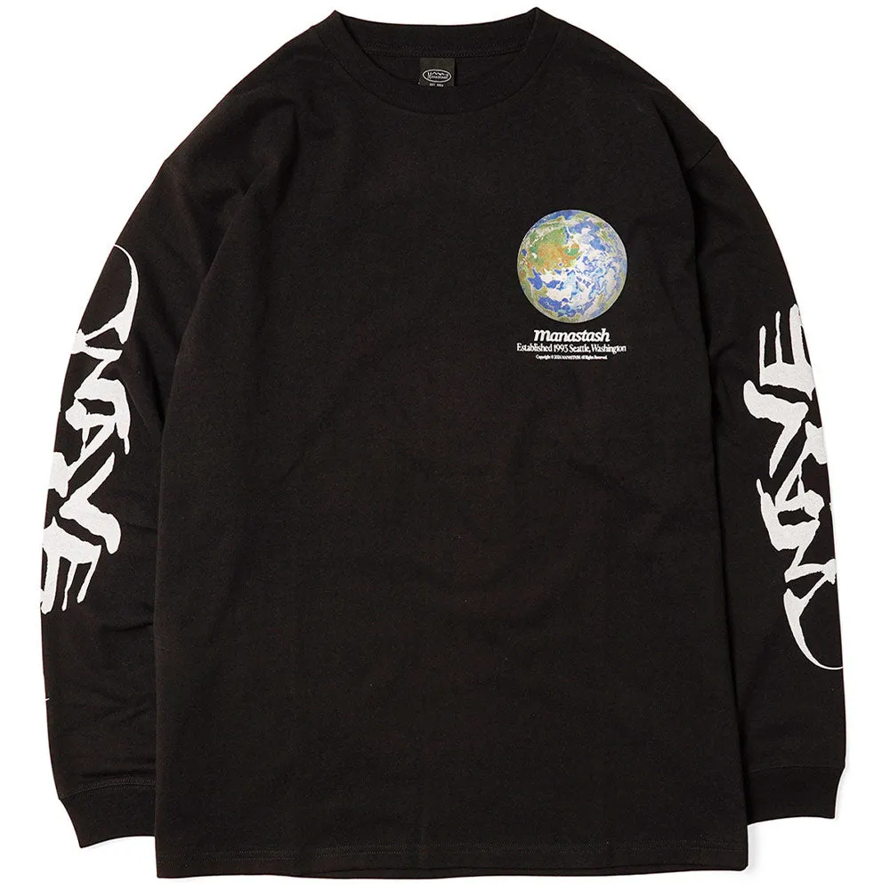 Citee Long Sleeve Tee Wave 'Black' sold by Manastash