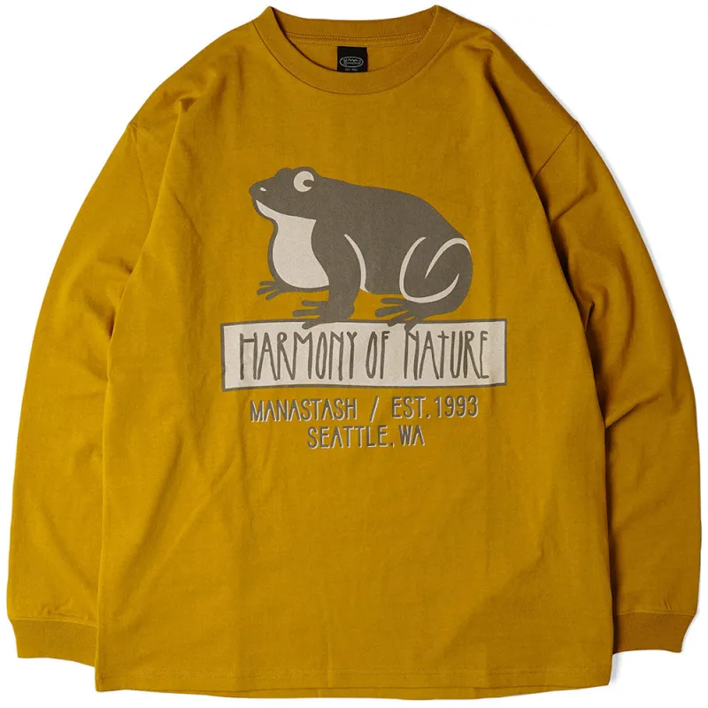 Citee Long Sleeve Tee Hon 'Yellow' made by Manastash