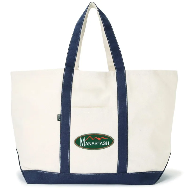 Mana Hemp Tote Large 'Navy' made by Manastash