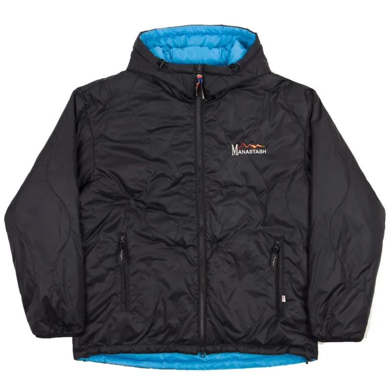 Y2K Reversible Hoodie 'Black' made by Manastash