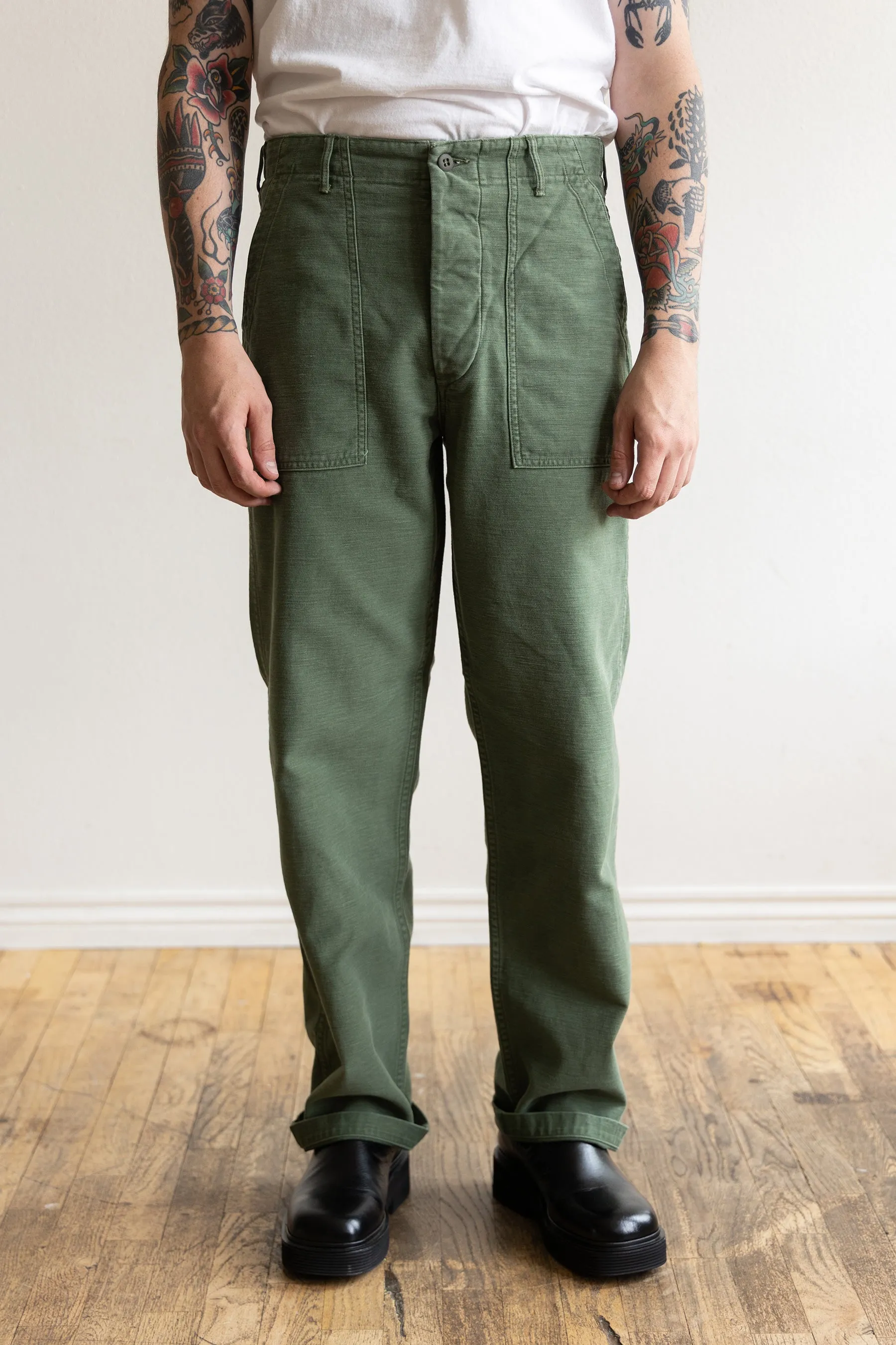 US Army Fatigue Pants (Regular Fit) - Green Used sold by Canoe Club product image thumbnail 4