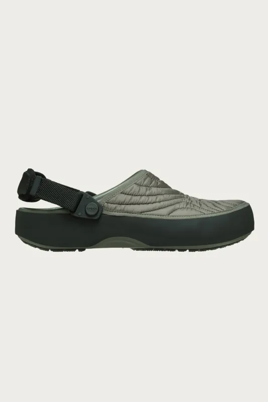 Classic Elevated Quilted Clog - Galactic Grey sold by Canoe Club