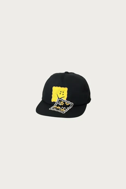 Chino Baseball Cap (PECKISH RAINBOWY) - Black sold by Canoe Club