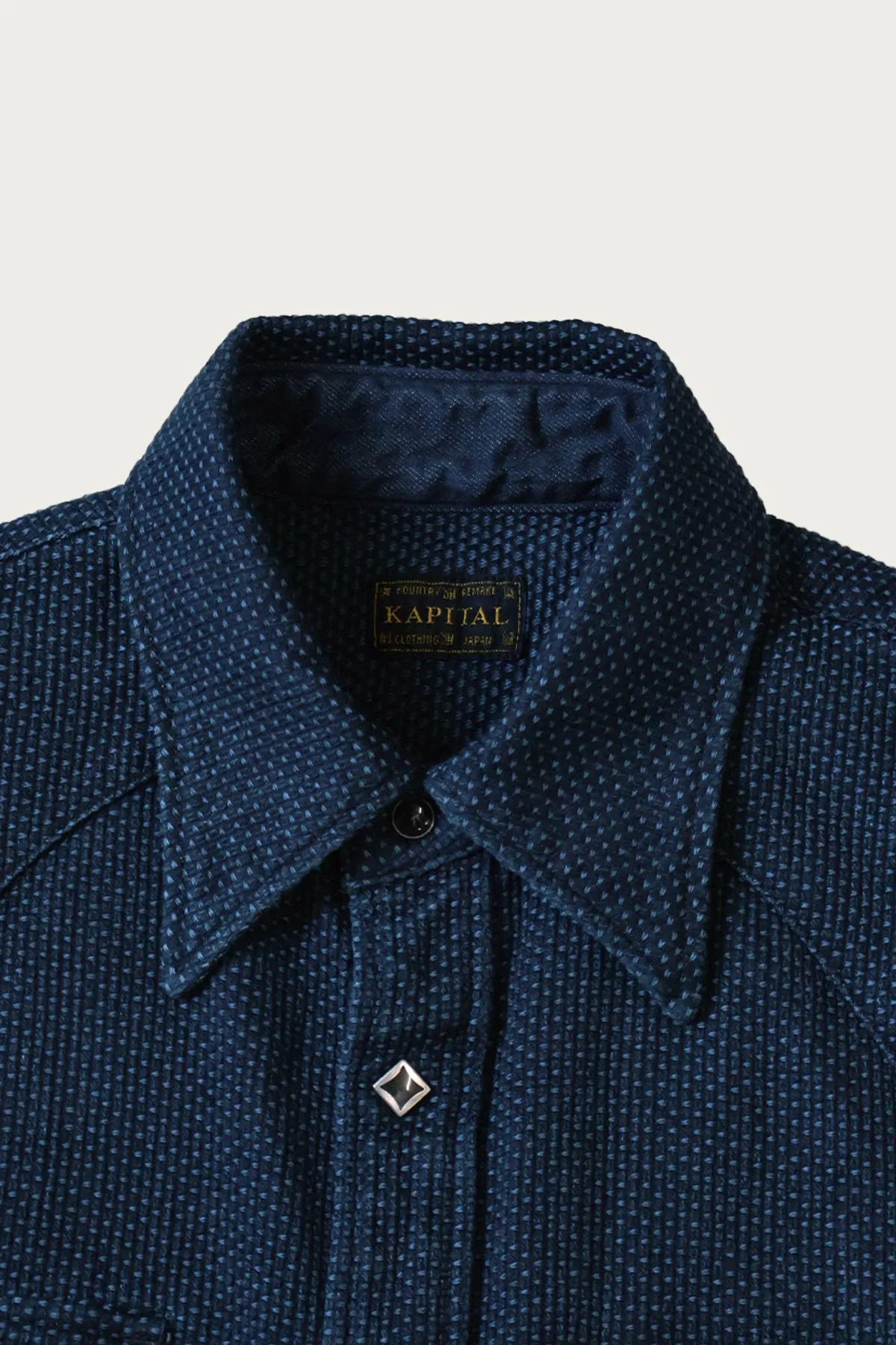 IDG DO-GI Canvas HUSKY Western Shirt - Indigo sold by Canoe Club product image thumbnail 2