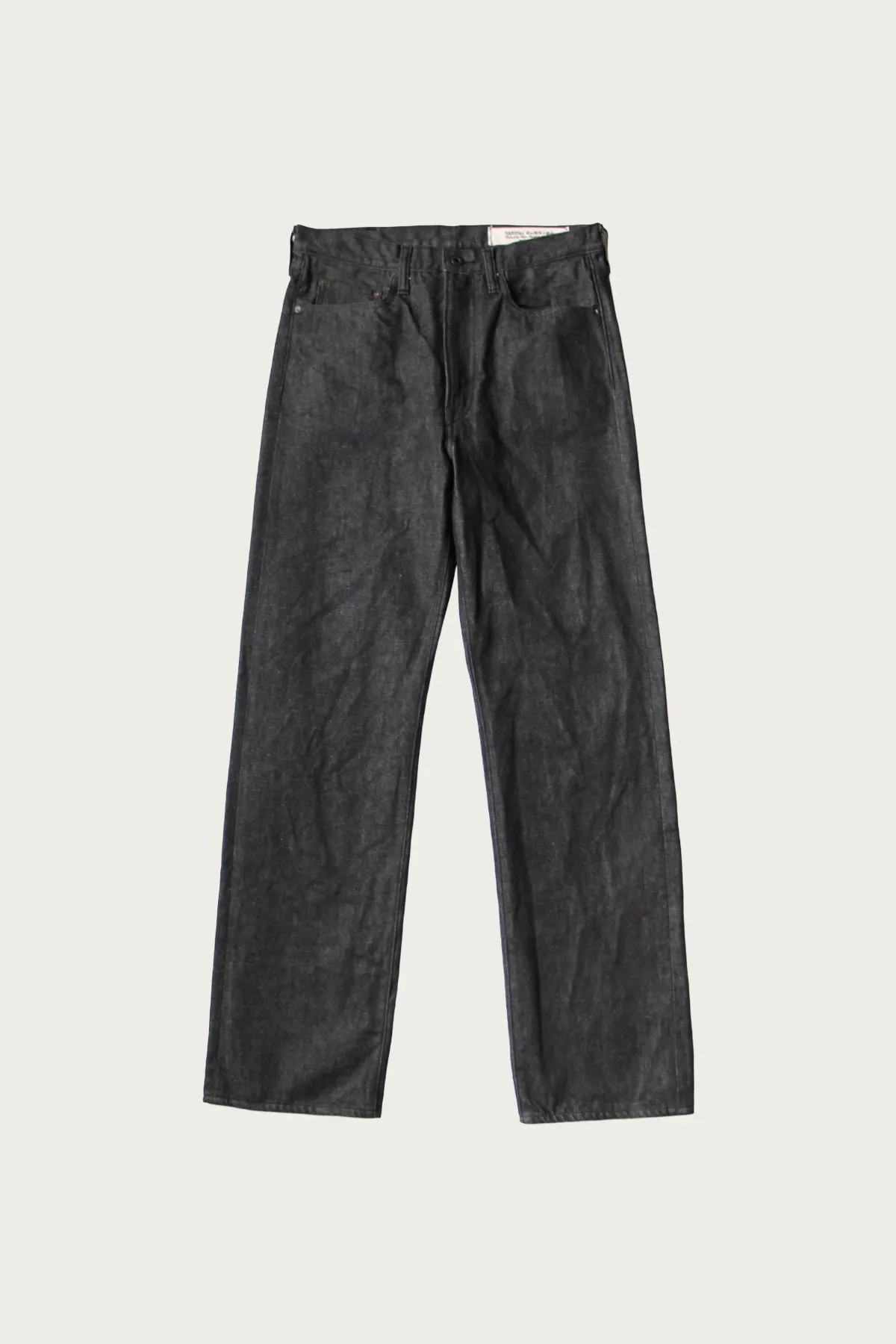 14oz BLK Denim 5P MONKEY TH (ZIP Ver.) - Black sold by Canoe Club