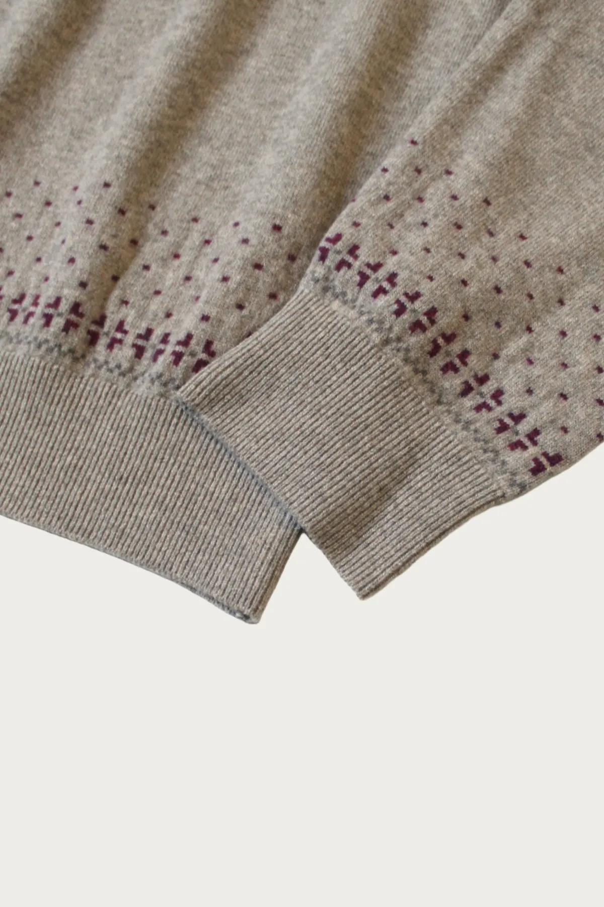 12G Wool Crew Neck Sweater (FLY GOOSE) - Beige sold by Canoe Club product image thumbnail 3