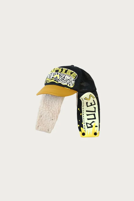 KAPSIZE RULEpt LUMBER Track CAP - Black/Gold made by Kapital