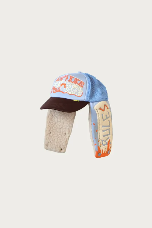 KAPSIZE RULEpt LUMBER Track CAP - Sax/Brown made by Kapital