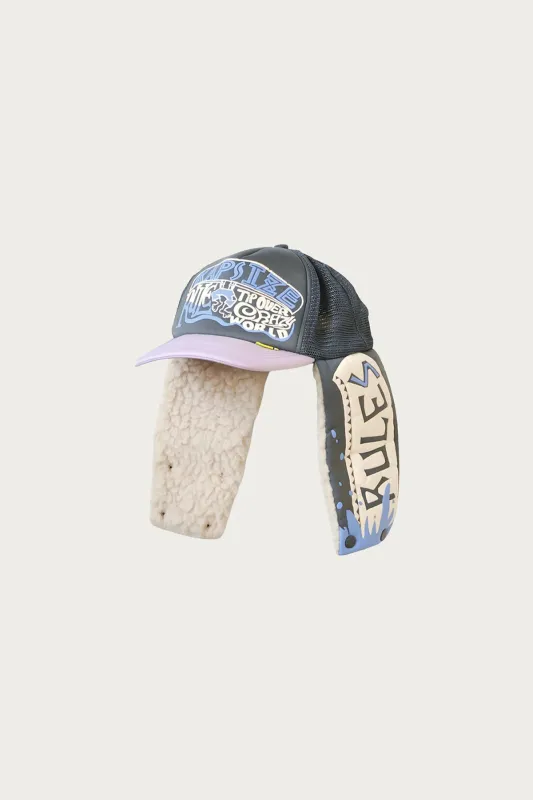 KAPSIZE RULEpt LUMBER Track CAP - Gray/Purple made by Kapital