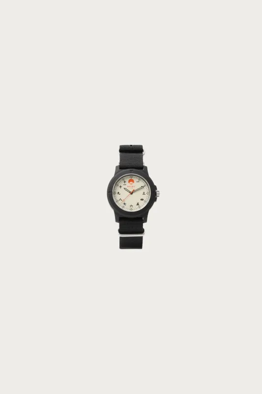 Beams Japan Kanji Number Wrist Watch - Black made by Canoe Club