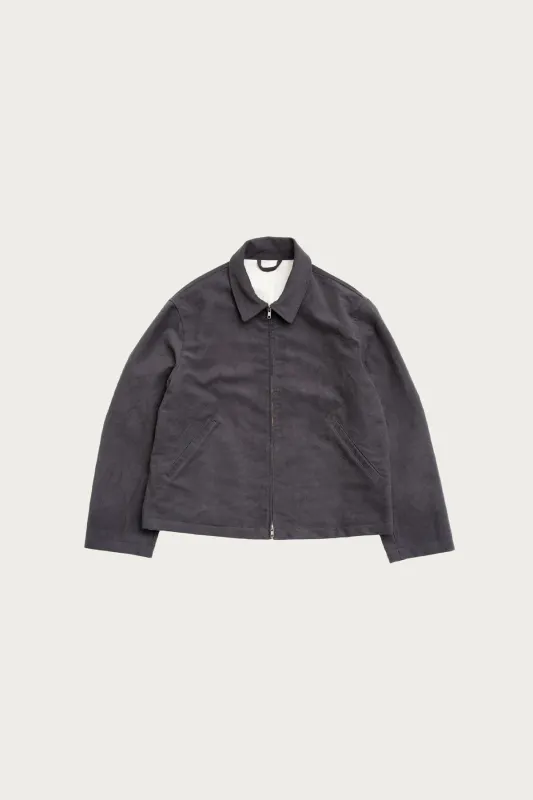 Site Jacket - Grey Cotton Moleskin sold by Canoe Club